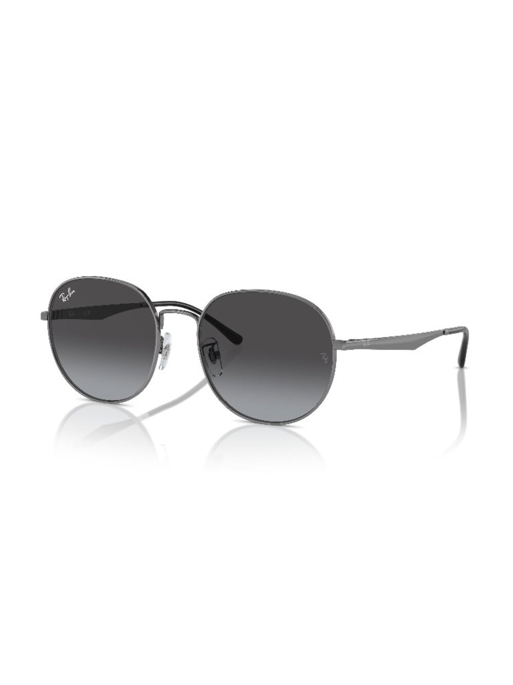 New Ray-Ban Unisex Sunglasses Silver Grey Lens Metal Frame Ray Ban RB3727D 004